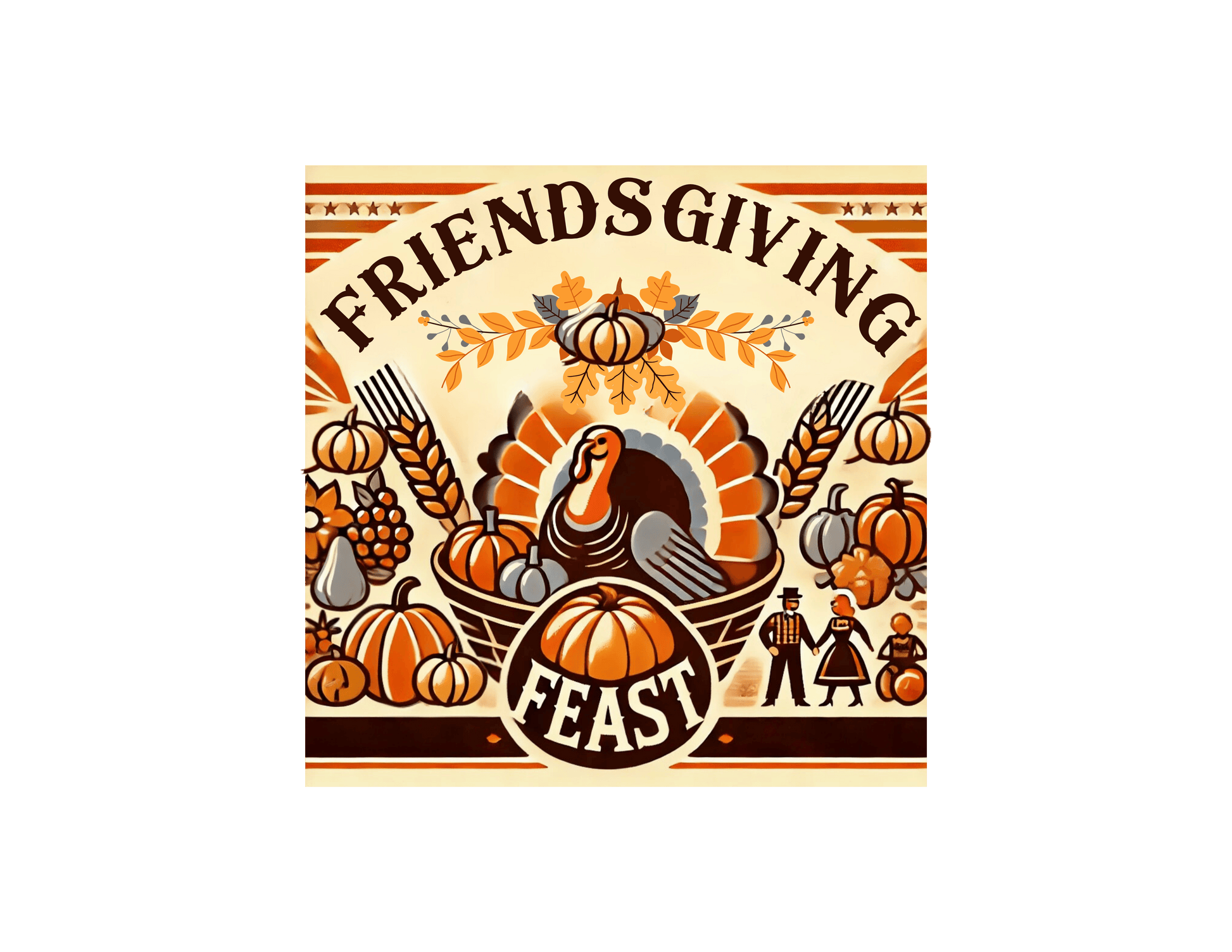 Friendsgiving Feast - A Harvest of Gratitude 🍂🦃 - Unisex T-Shirt - Whippie's