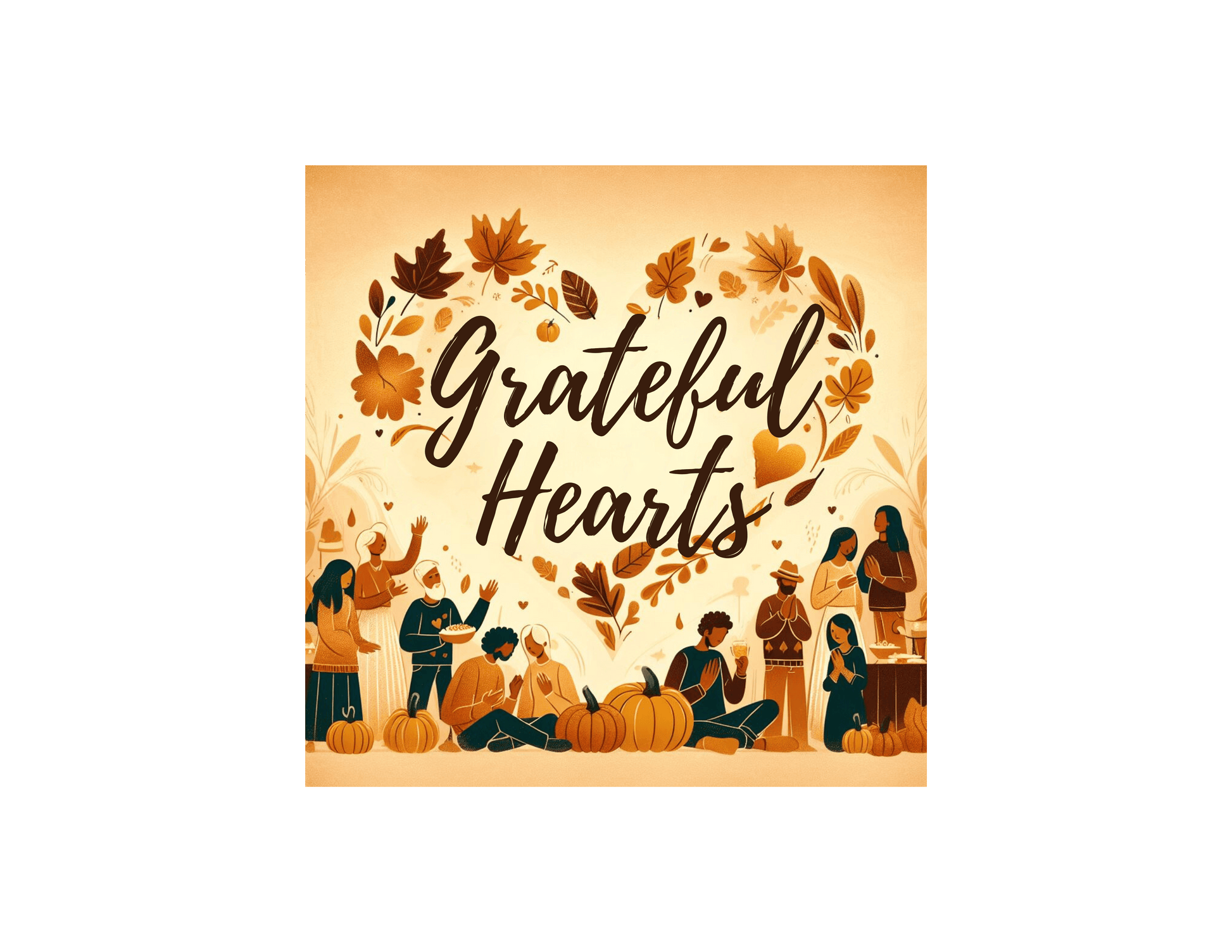 Grateful Heart - Celebrating Community & Gratitude 🍂❤️ - Unisex T-Shirt - Whippie's