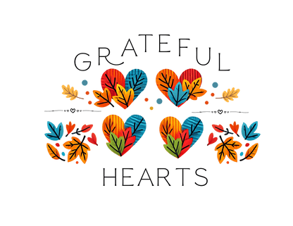Grateful Hearts - A Family Affair 🧡💛❤️ - Four Hearts - Unisex T-Shirt - Whippie's
