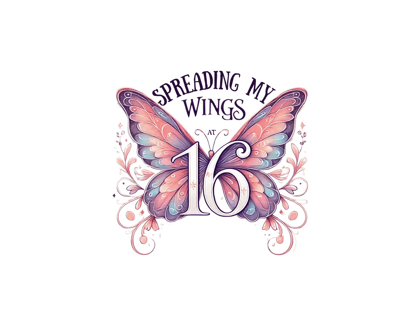 Spread My Wings at 16 - Soaring into a New Chapter 🦋 - Women's Softstyle Tee - Whippie's