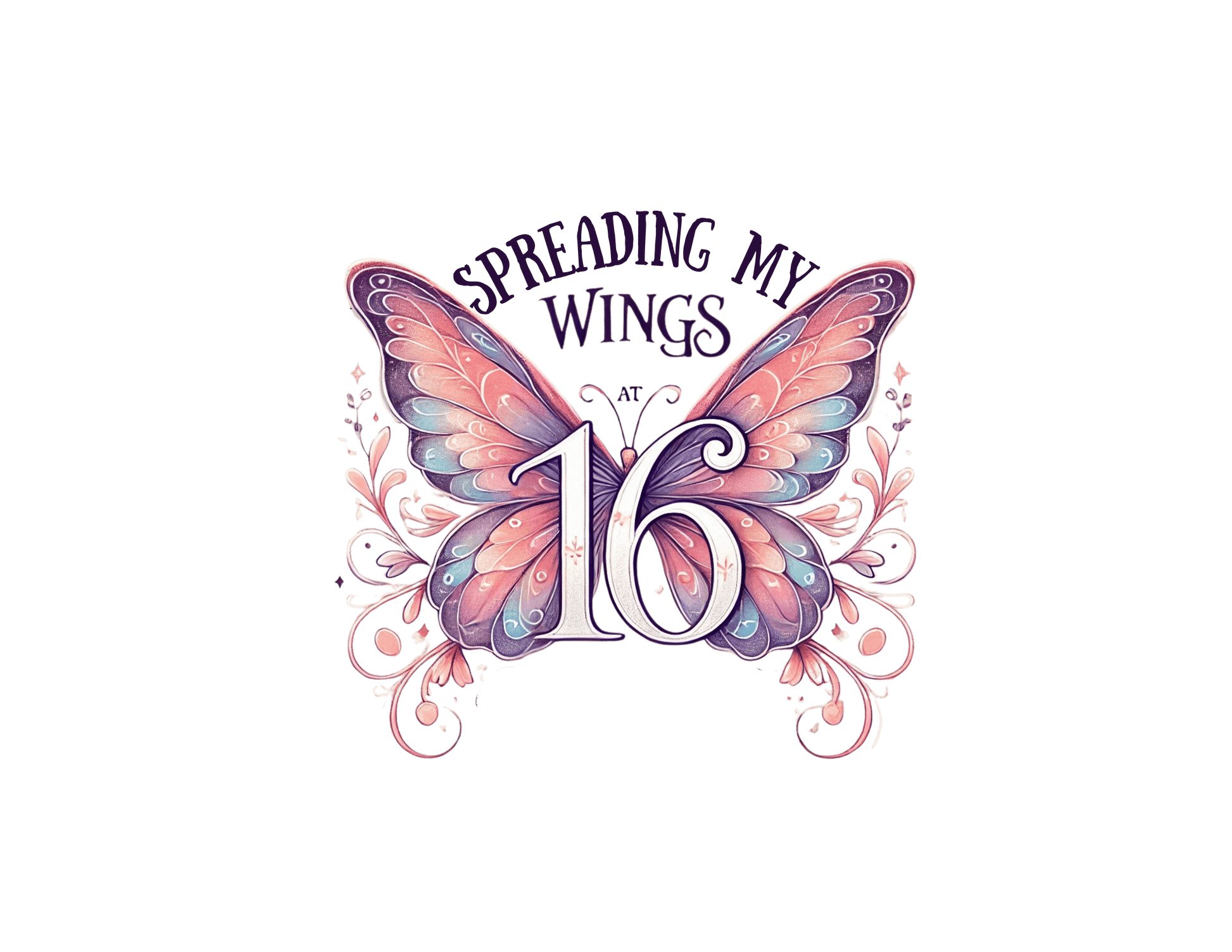 Spread My Wings at 16 - Soaring into a New Chapter 🦋 - Women's Softstyle Tee - Whippie's