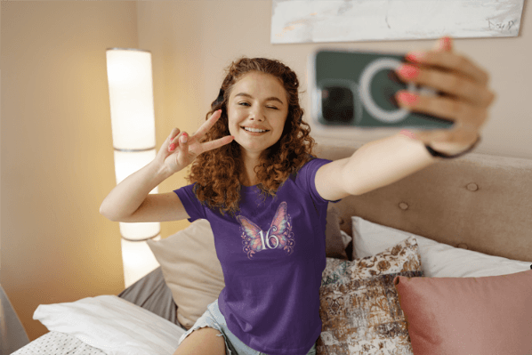 Spread My Wings at 16 - Soaring into a New Chapter 🦋 - Women's Softstyle Tee - Whippie's