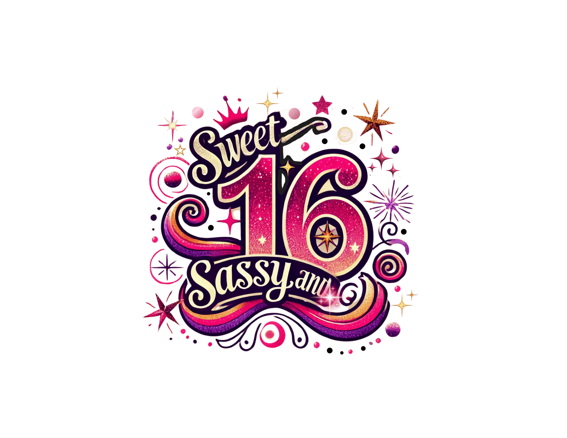 Sweet, Sassy, and 16 - Celebrate in Style! 🎉 - Women's Softstyle Tee - Whippie's