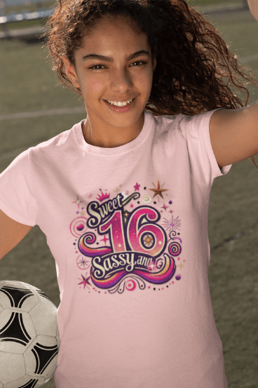 Sweet, Sassy, and 16 - Celebrate in Style! 🎉 - Women's Softstyle Tee - Whippie's