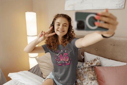 Sweet, Sassy, and 16 - Celebrate in Style! 🎉 - Women's Softstyle Tee - Whippie's