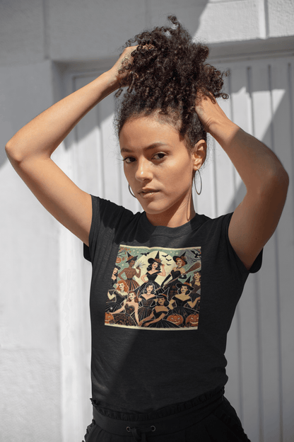 Charmed & Chic: Retro Witches Coven Women's Favorite Tee - Spellbinding Style! 🧙‍♀️✨ - Whippie's