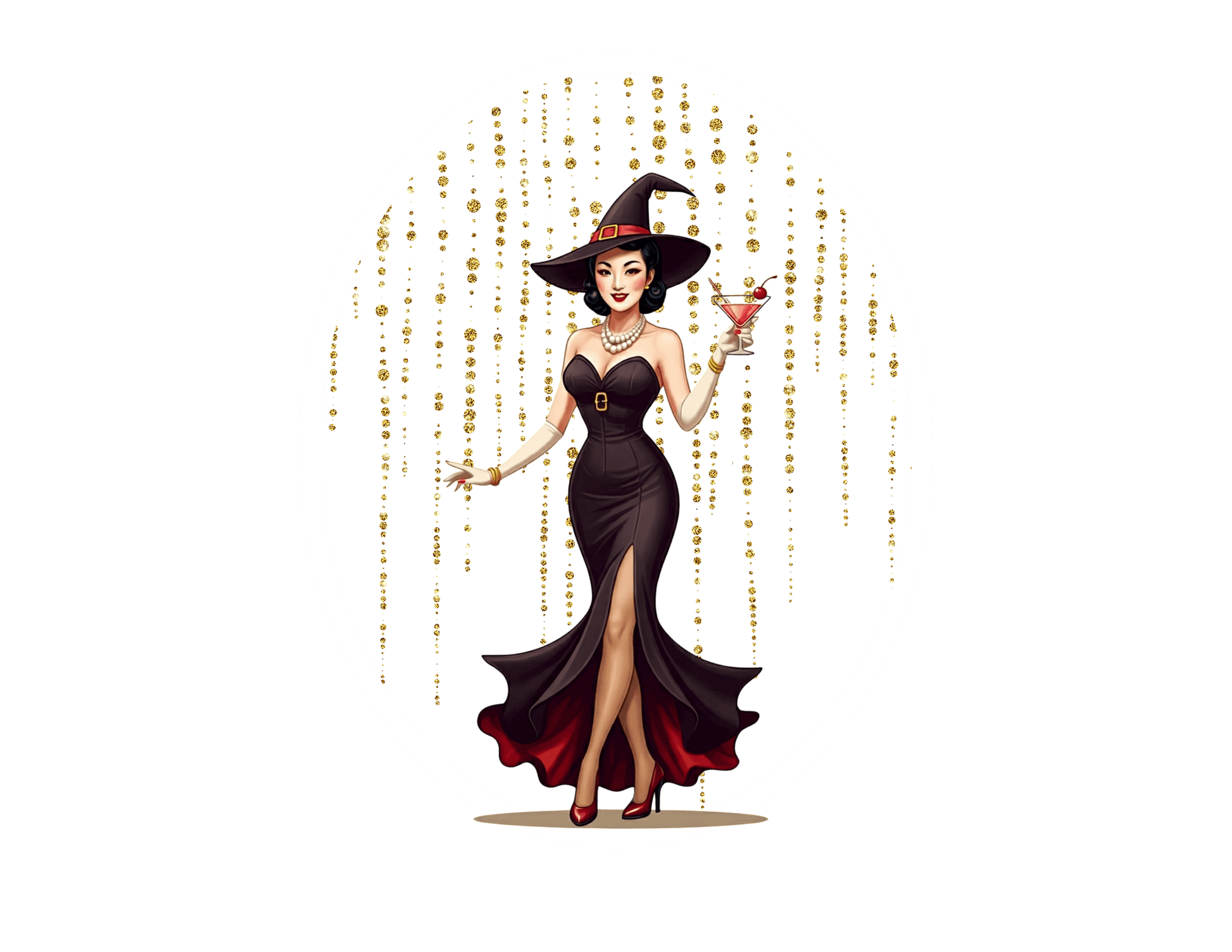 Mystical Glamour: A Witchy Affair 🧙‍♀️🍸 - Women's Favorite T-shirt - Whippie's