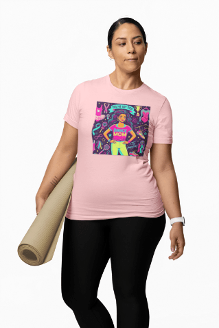 Dance Mom Magic (Latina Mom) - A Colorful Celebration 💃🌈 - Women's Softstyle Tee - Whippie's
