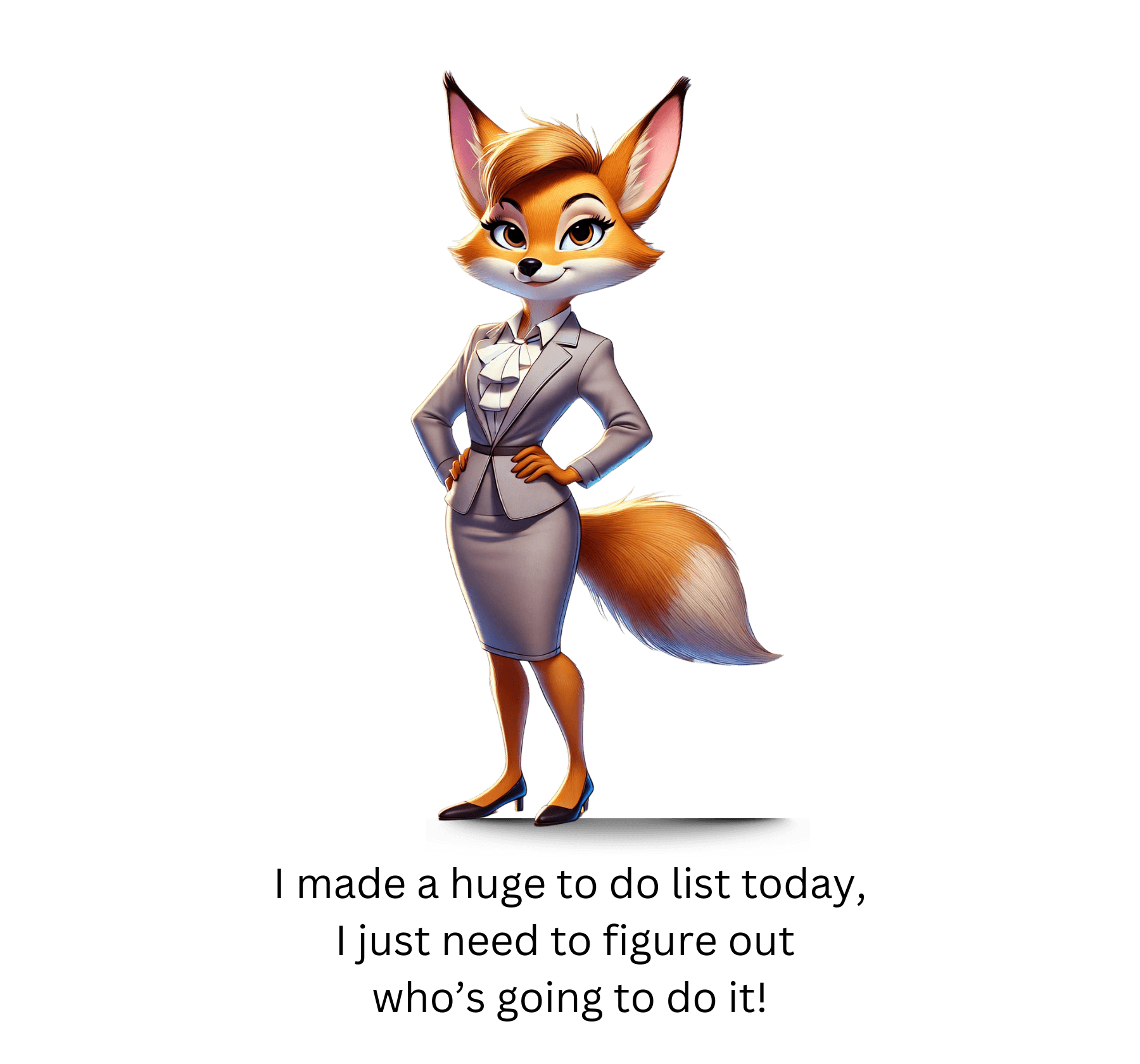 "To-Do List" Women's Tee - Who's Doing This?! 🦊📝 - Women's Tee - Whippie's