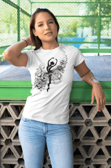 Ink & Grace Women's Tee - Dance with Passion! 🩰✨ - Whippie's