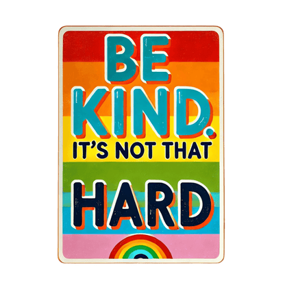 Be Kind, It's Not That Hard 🌈✨ - Spread Kindness in Style! 💖 - Unisex Softstyle T-shirt - Whippie's