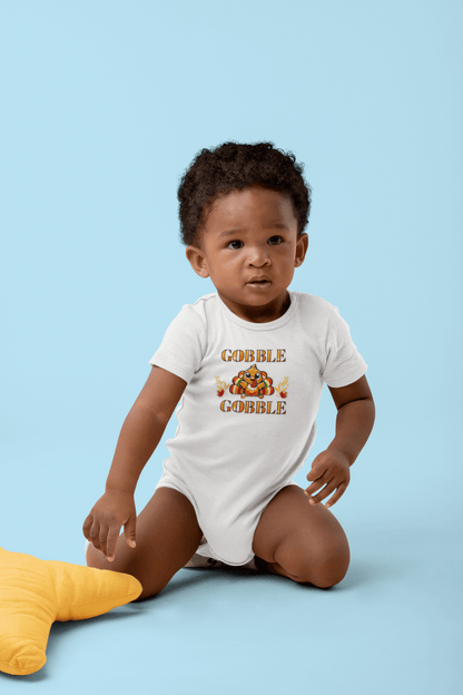 Thanksgiving Collection: GOBBLE GOBBLE Baby Onesie Celebrate Thanksgiving in Style! - Whippie's