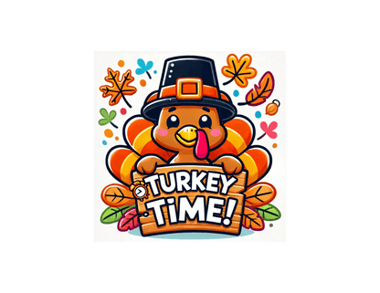 Thanksgiving Collection: “Turkey Time” Baby Onesie Time for Turkey! - Whippie's