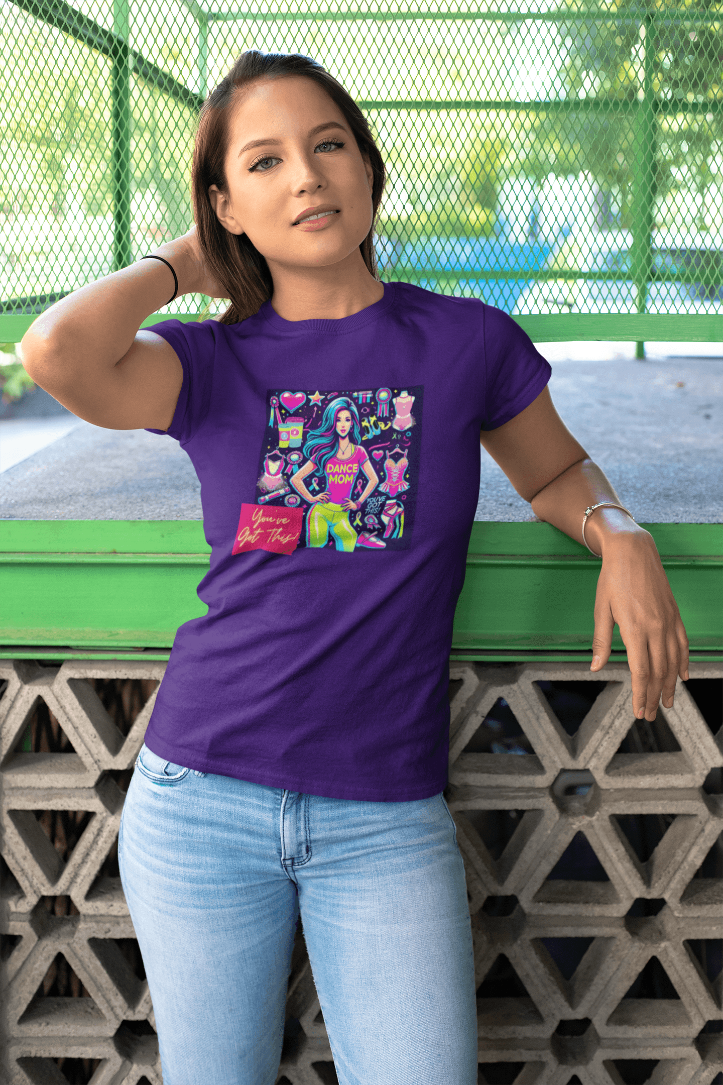 Dance Mom: You've Got This - Stylish Brunette Mom - Women's Softstyle Tee Celebrate Your Inner Dance Mom! - Whippie's