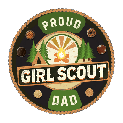 Proud Girl Scout Dad - Unisex Jersey Tee - Adventure Awaits! - Whippie's