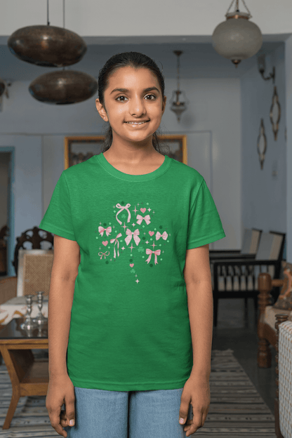 Shamrock Sparkle Youth Tee - ☘️💖 Shine Bright this St. Patrick's Day! 💖☘️ - Whippie's