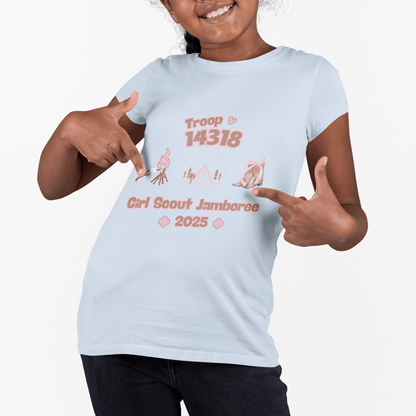 Girl Scout Jamboree Youth Tee - 2025 - Personalizable - Whippie's