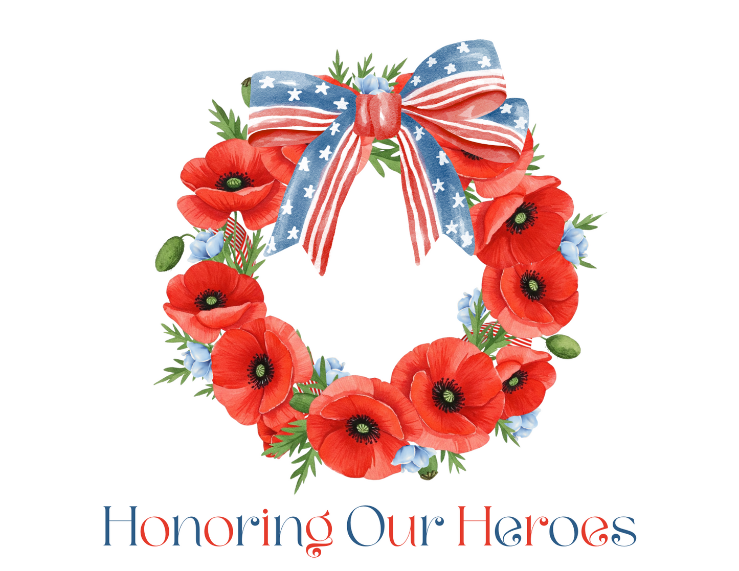 Memorial Day 'Honoring Our Heroes' Wreath - Women's Tee