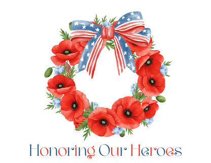 Memorial Day 'Honoring Our Heroes' Wreath - Women's Tee