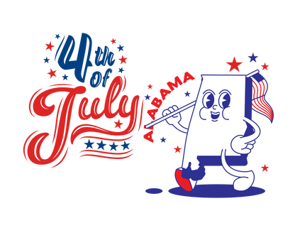 State Flag Pride - 4th of July Youth Tee - Personalizable - Whippie's