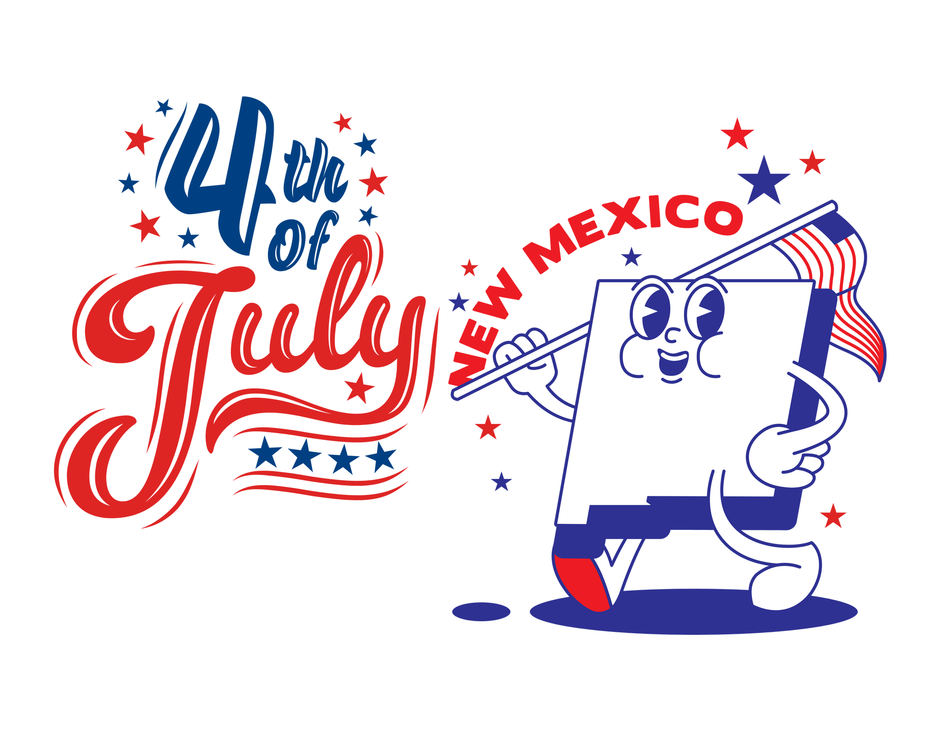 State Flag Pride - 4th of July Youth Tee - Personalizable - Whippie's