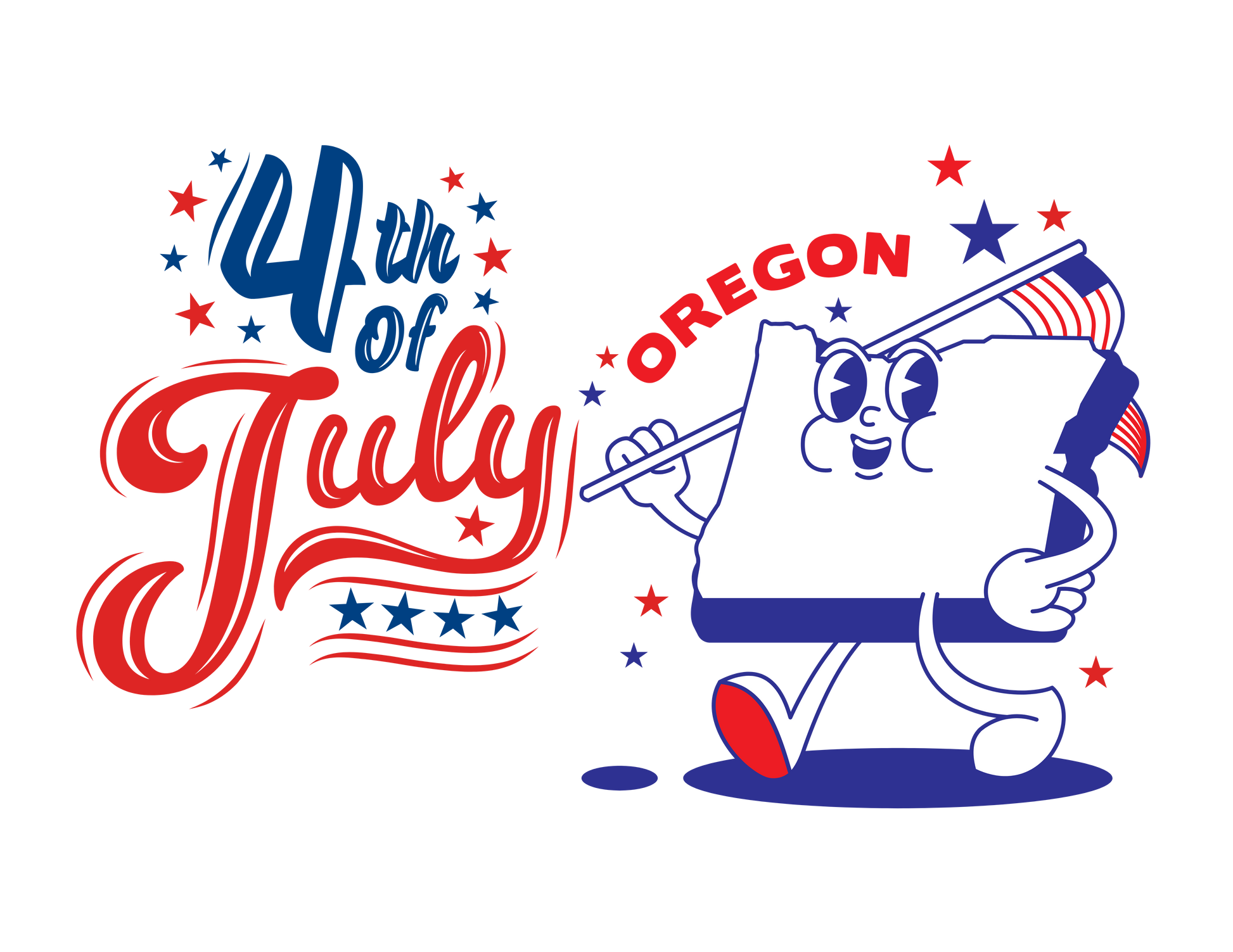 State Flag Pride - 4th of July Youth Tee - Personalizable - Whippie's