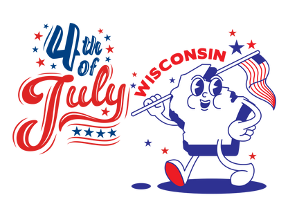 State Flag Pride - 4th of July Youth Tee - Personalizable - Whippie's
