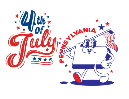 State Flag Pride - 4th of July Youth Tee - Personalizable - Whippie's