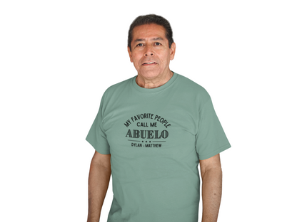 My Favorite People Call Me Grandpa - Personalized Unisex Jersey Tee