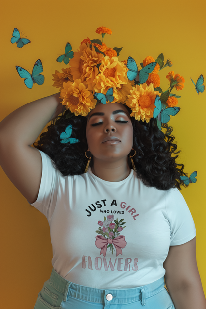 Just a Girl Who Loves... Graphic Women's Tee | Choose Your Passion 💖 - Personalizable - Whippie's
