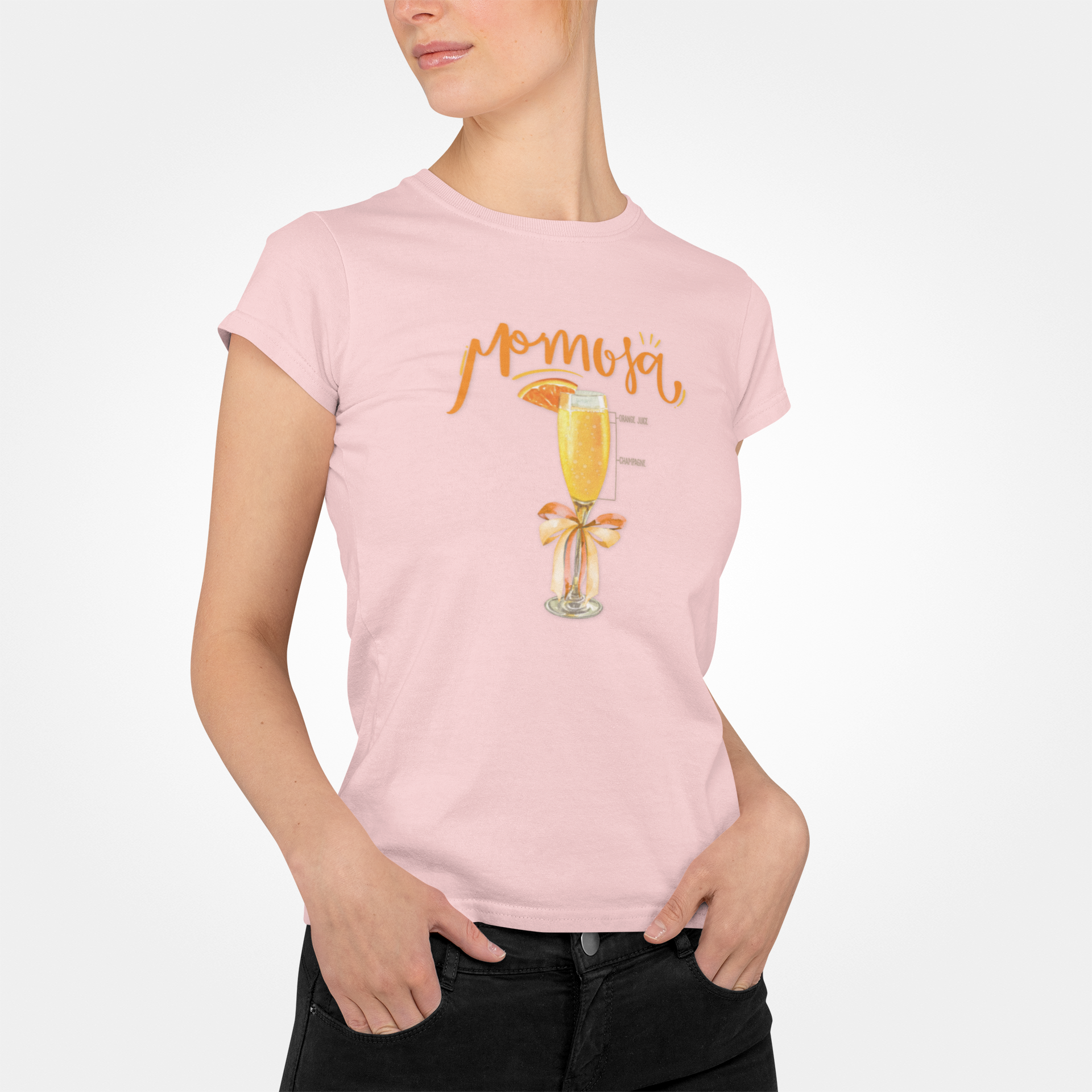 MOMosa: Orange Juice & Champagne Women's Tee - Whippie's