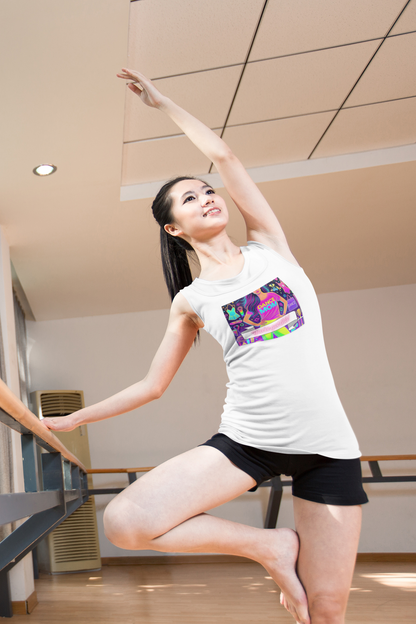 Dance Mom: You've Got This - Asian (Young) Mom - Women's Flowy Racerback Tank - Whippie's