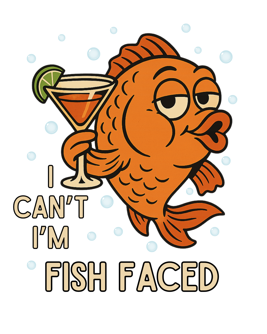 I Can't, I'm Fish Faced! Unisex Tee