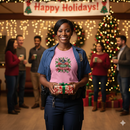 Santa's Favorite Police Officer Tee - Festive & Brave!