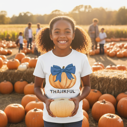 Thankful Pumpkin: Kids' Thanksgiving Thankful Tee