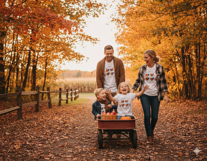 Grateful Hearts Four Hearts Unisex T-Shirt