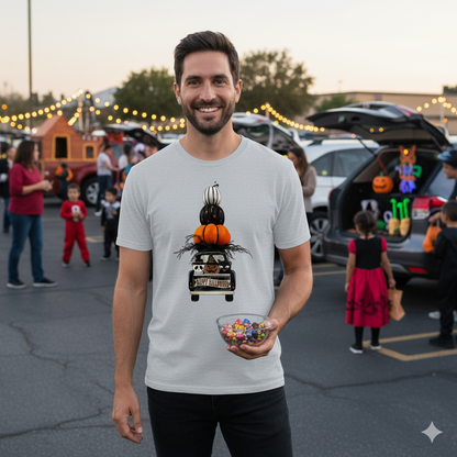Halloween Truck | Festive Pumpkin Pickup Unisex Tee