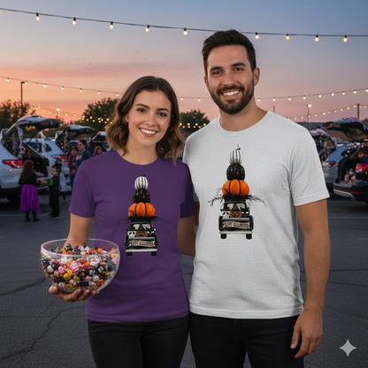 Halloween Truck | Festive Pumpkin Pickup Unisex Tee