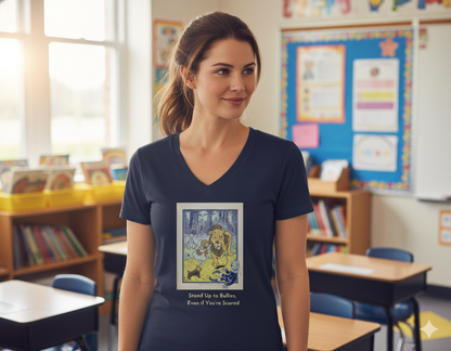 Wizard of Oz Tee - Stand Up to Bullies Women's Deep V-Neck Tee