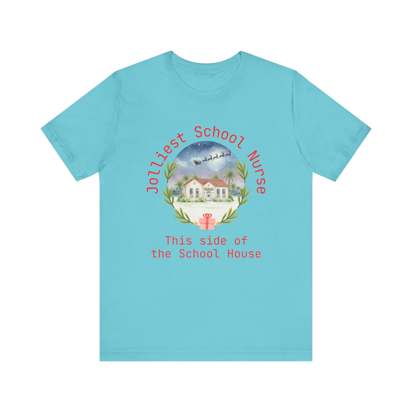 Jolliest Christmas School Tee - Personalizable Title