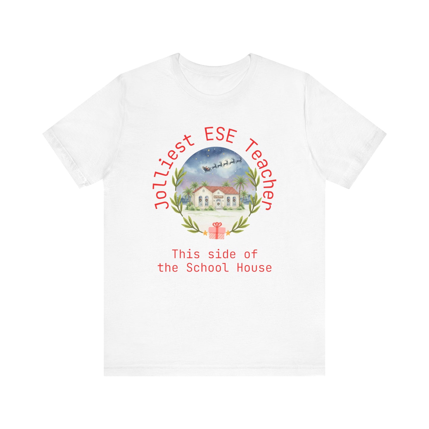 Jolliest Christmas School Tee - Personalizable Title