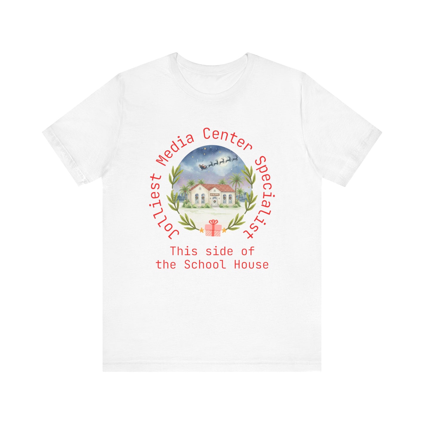 Jolliest Christmas School Tee - Personalizable Title