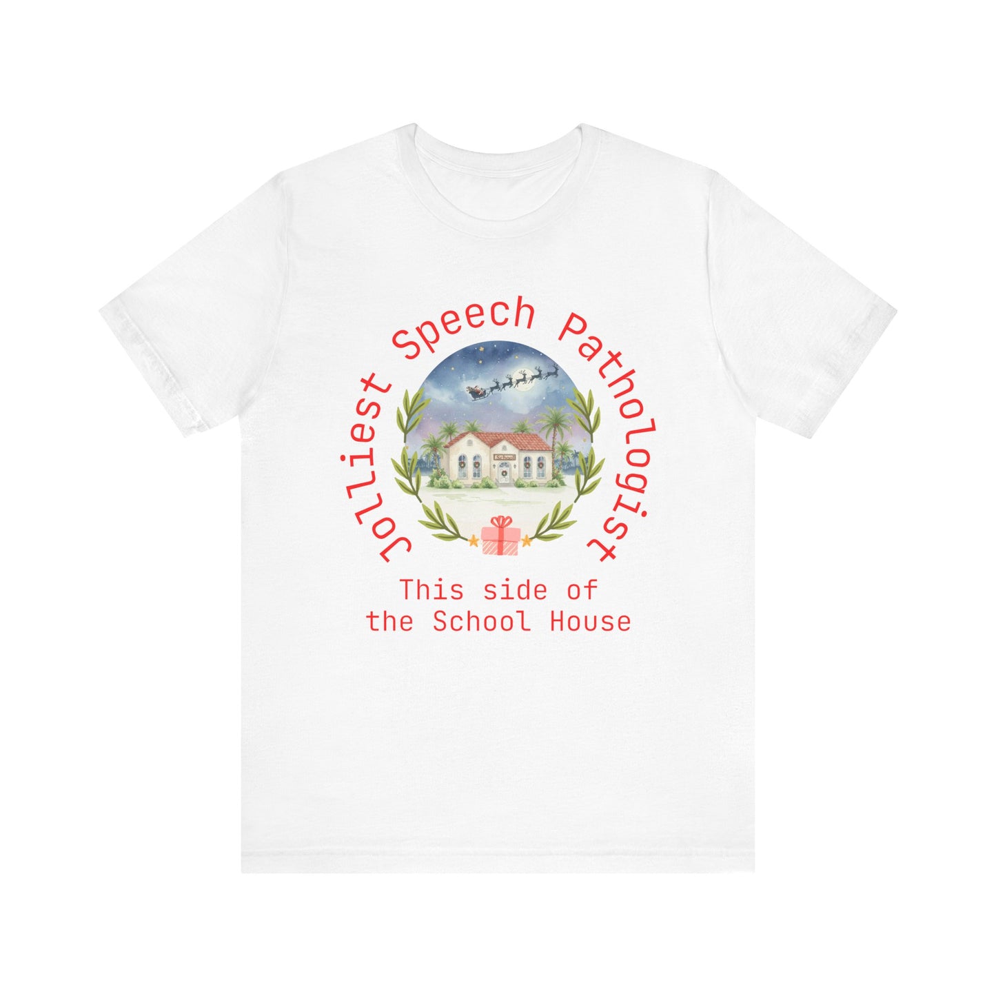 Jolliest Christmas School Tee - Personalizable Title
