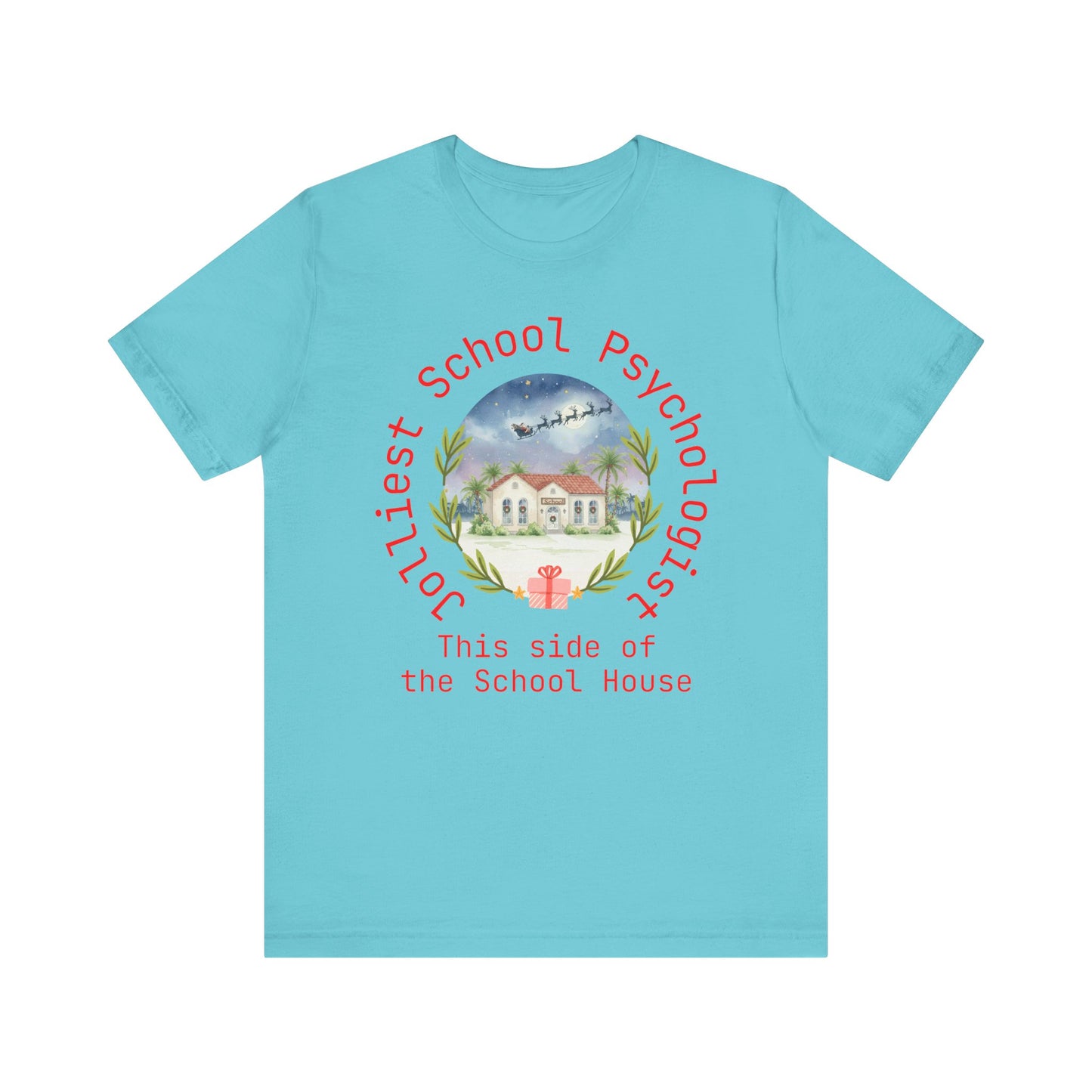 Jolliest Christmas School Tee - Personalizable Title