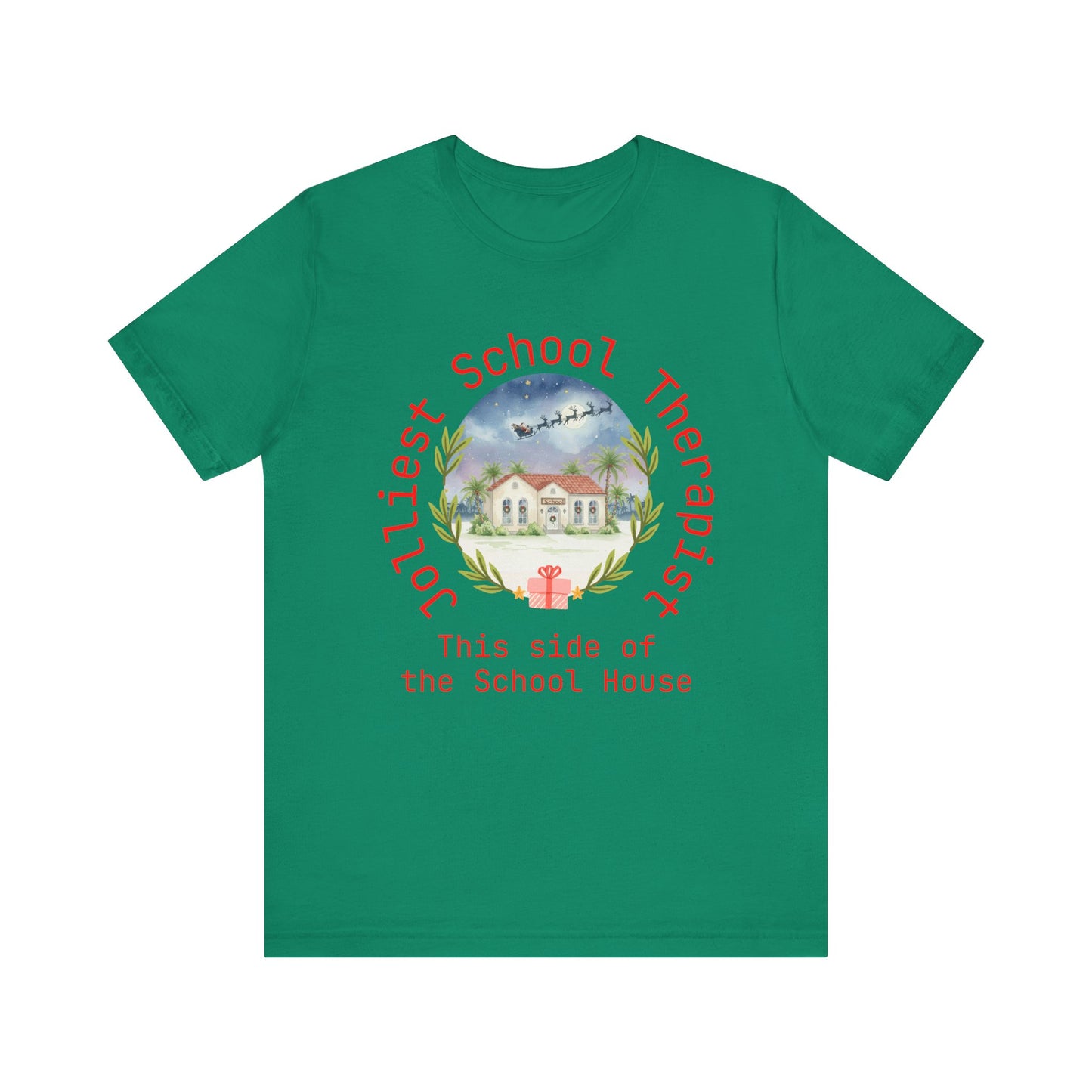 Jolliest Christmas School Tee - Personalizable Title