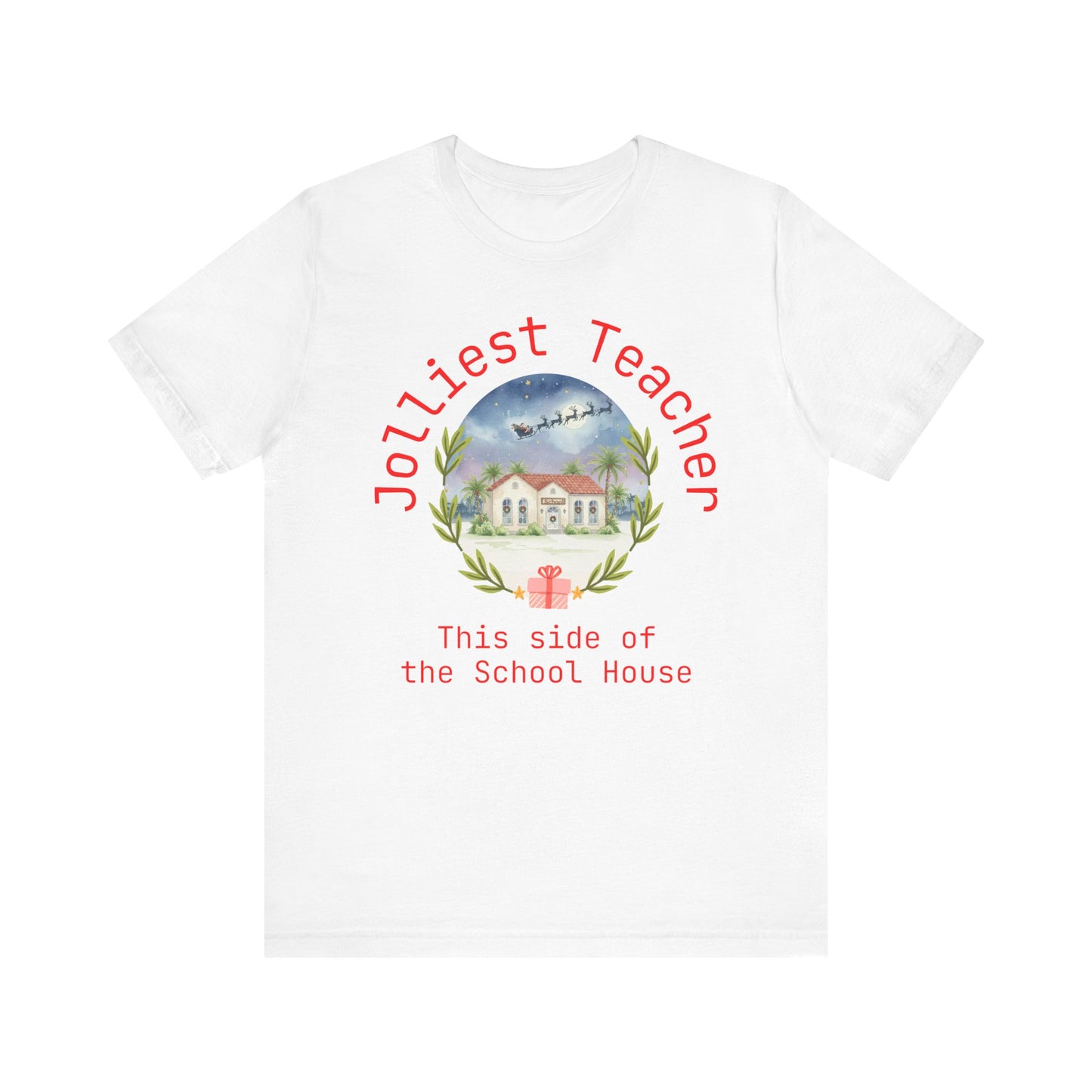 Jolliest Christmas School Tee - Personalizable Title