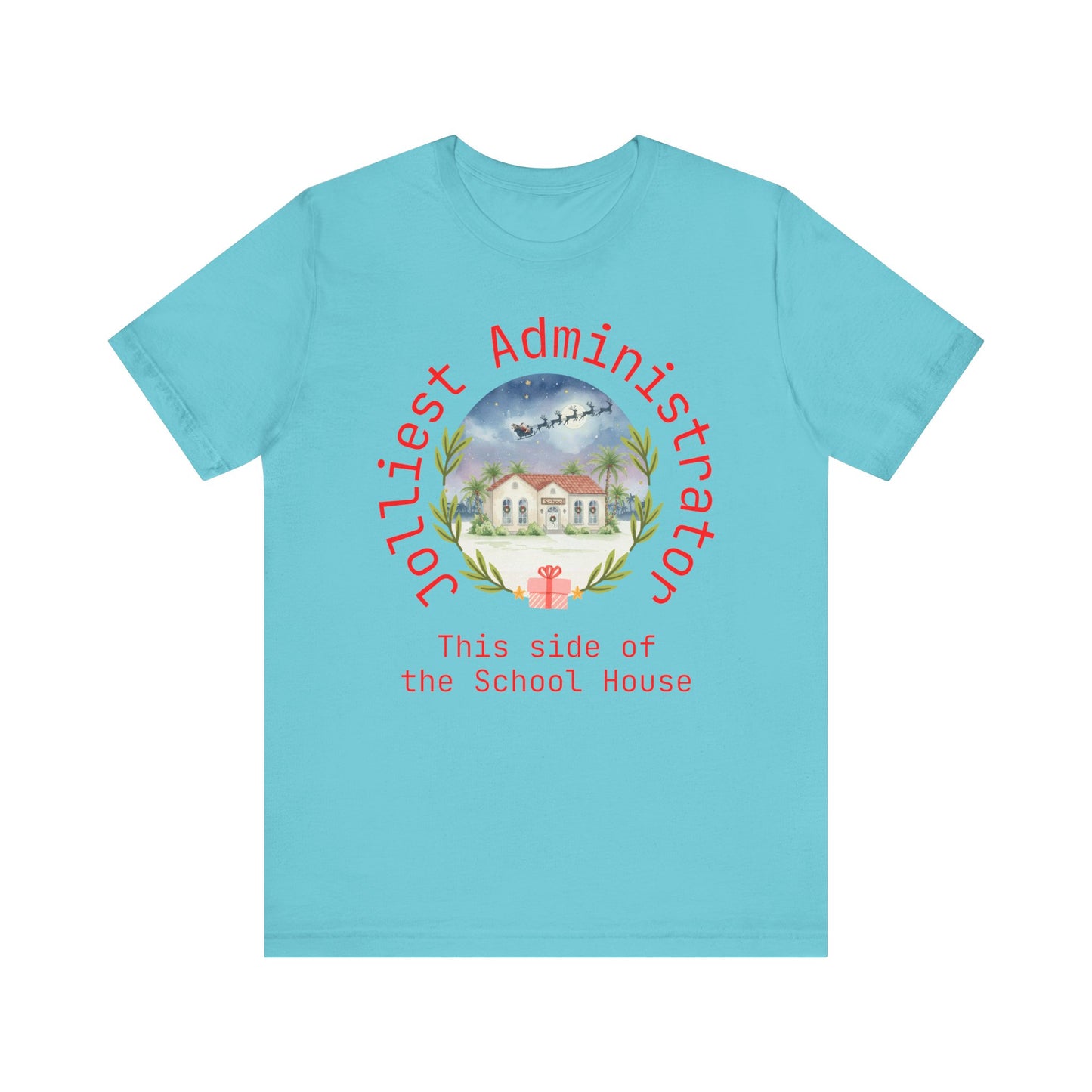 Jolliest Christmas School Tee - Personalizable Title