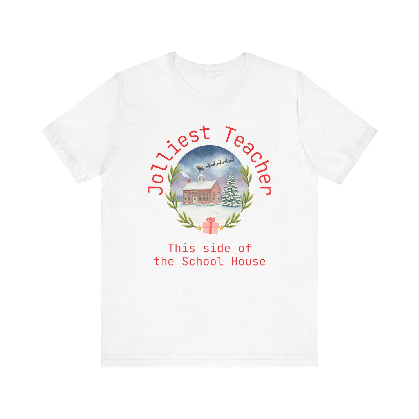Jolliest Christmas School Tee - Personalizable Title