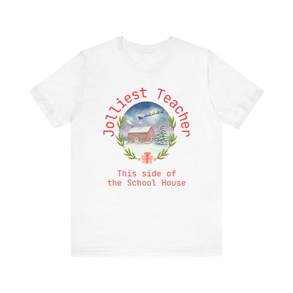 Jolliest Christmas School Tee - Personalizable Title