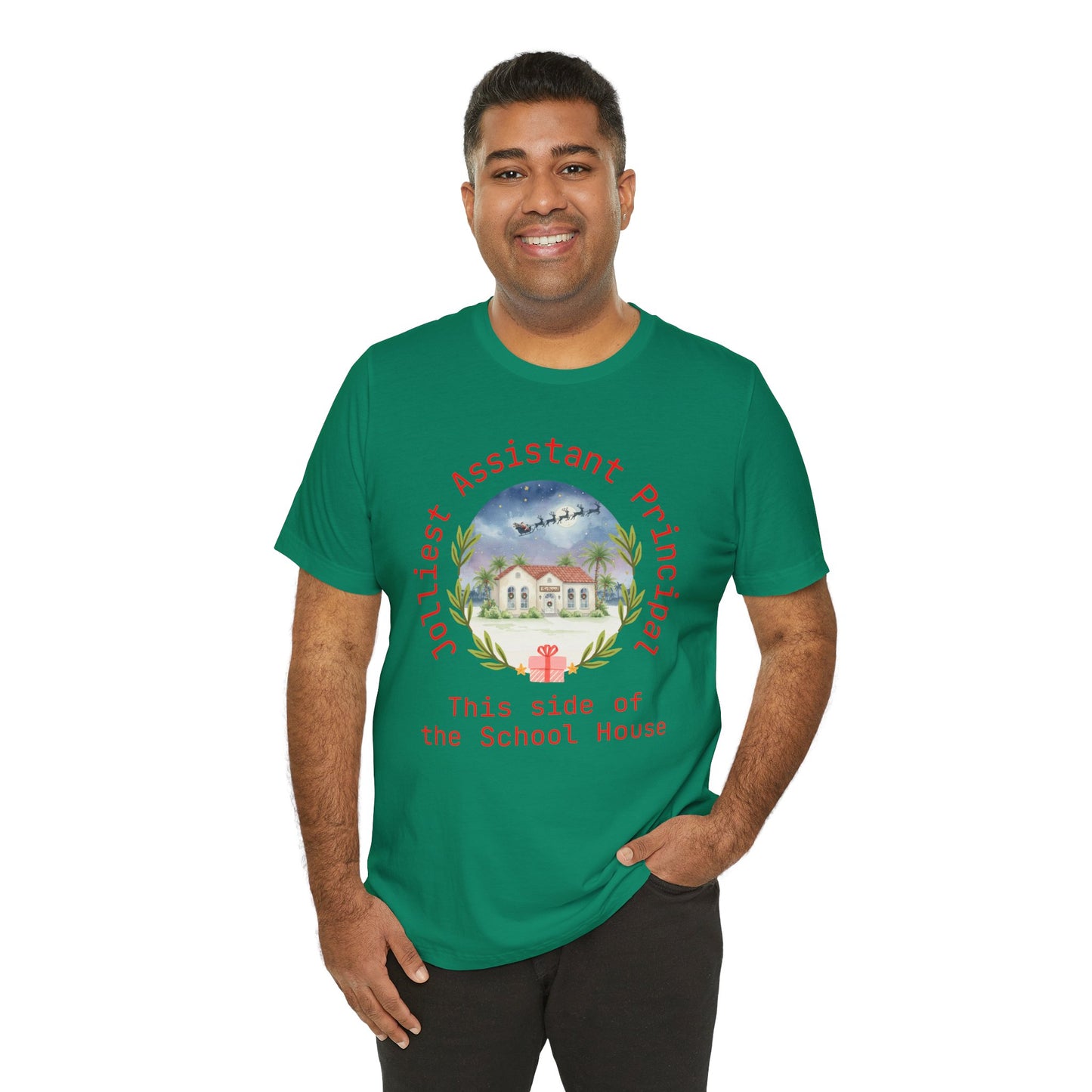 Jolliest Christmas School Tee - Personalizable Title